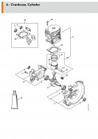 Stihl FS 561.0 C-EM Brush Cutter Clearing Saw Attachment Spare Parts